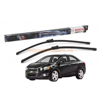 Комплект дворников на CHEVROLET Aveo T300 2011-2018 — Bosch AeroTwin